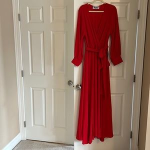 Red Evening dress for women size XXL